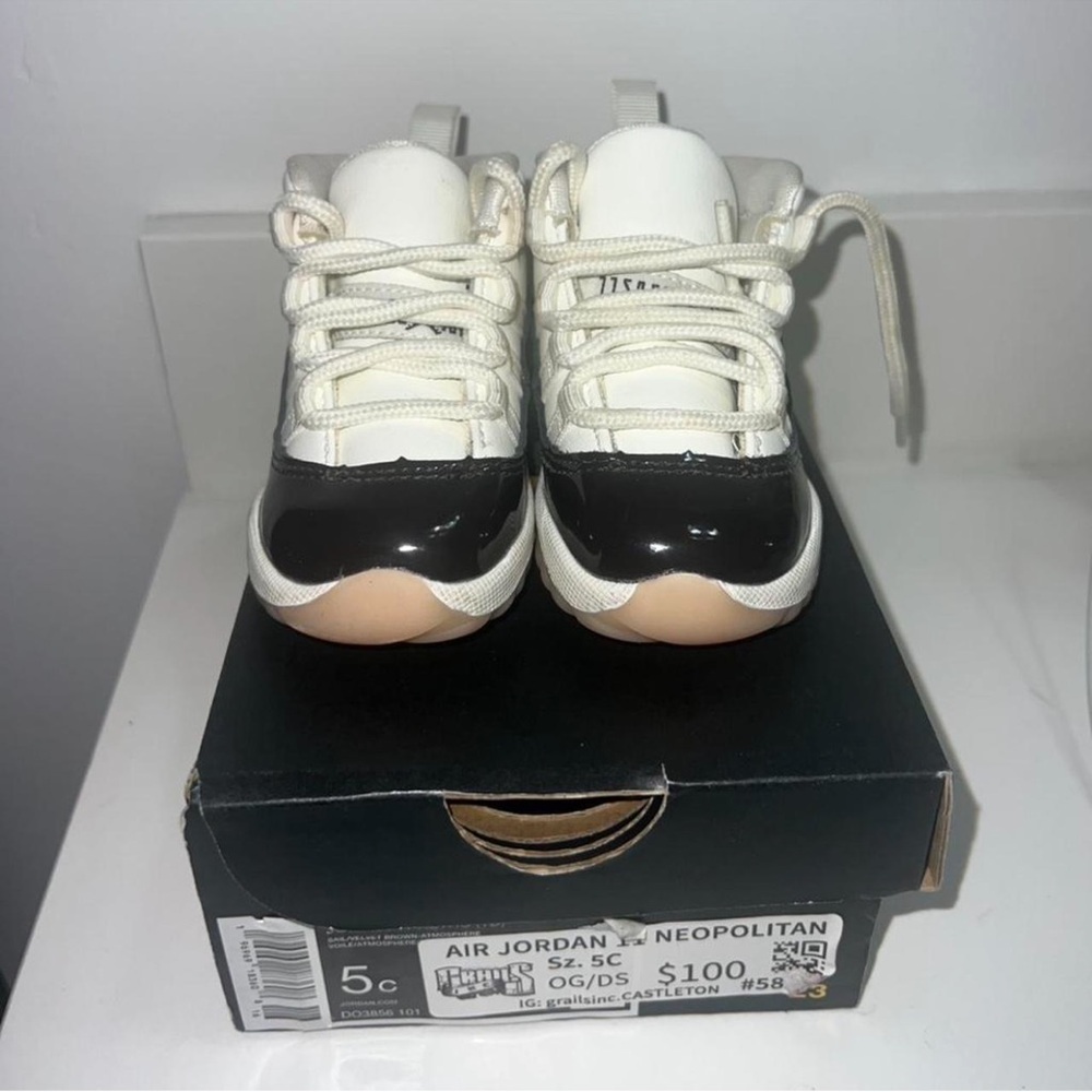 Jordan Kids Sneakers - Black, White, and Cream